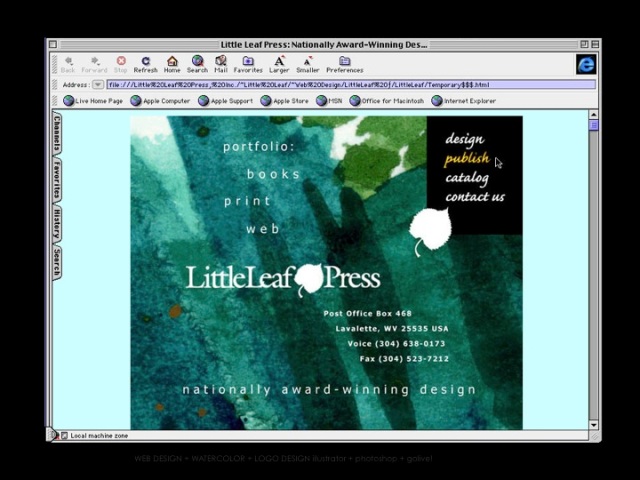 Little Leaf Press, Inc. Website Design